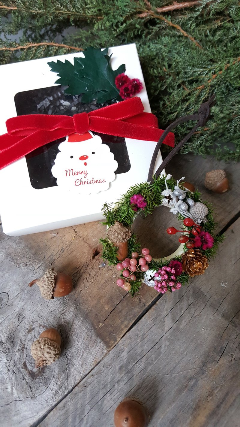 橡果小花圈   薰香砖 / 圣诞礼物/居家摆饰/送礼/ 干燥花 - 香薰/精油/线香 - 蜡 绿色