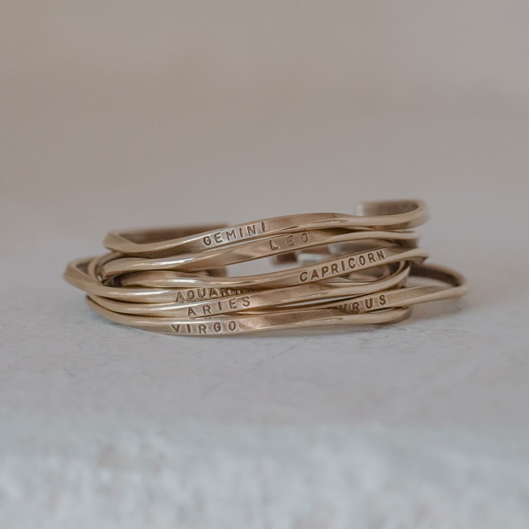 12星座手环 zodiac bracelet - 手链/手环 - 铜/黄铜 金色
