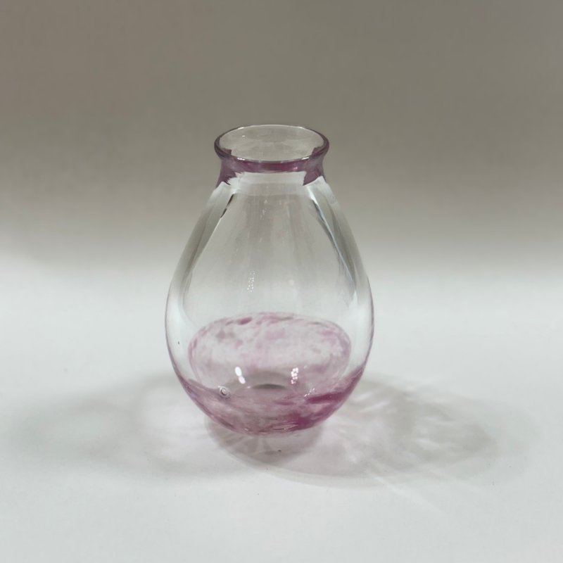 晨曦桃雾玻璃花瓶 - 摆饰 - 玻璃 