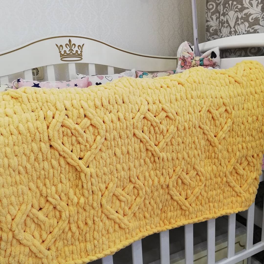 Gift for home fur throw blanket baby swaddle blanket aztec cozy valentine gift - 被子/毛毯 - 聚酯纤维 黄色