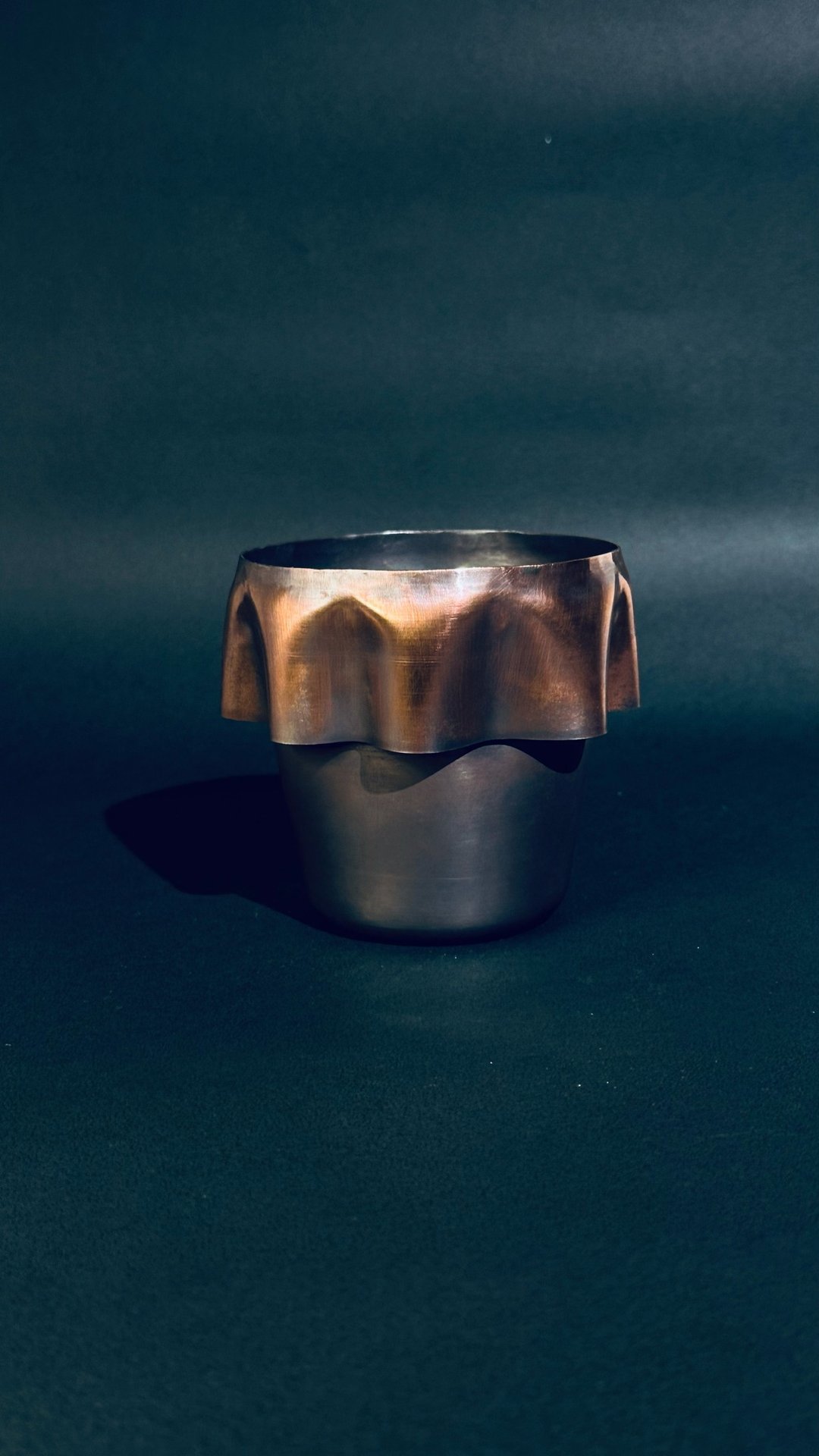 金酉器 红铜手作金属盆器 / 套盆 / 立体水盆 - 澎澎裙系列 - 植栽/盆栽 - 铜/黄铜 
