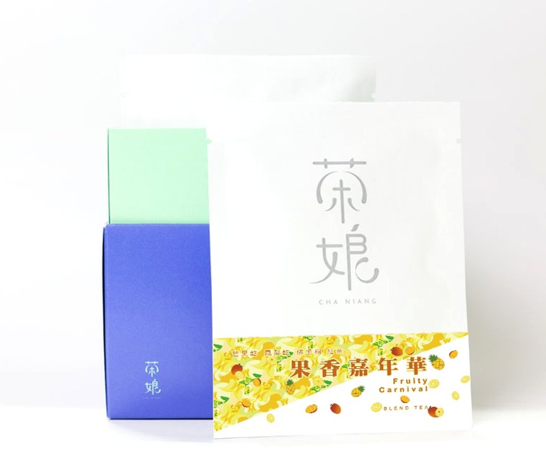 果香嘉年华 | 振作好心情 | 凤梨干&芒果干&佛手柑+红茶 | 天然无添加 | 新式水果茶 | 3包入【茶娘Chaniang】 - 水果干 - 新鲜食材 橘色