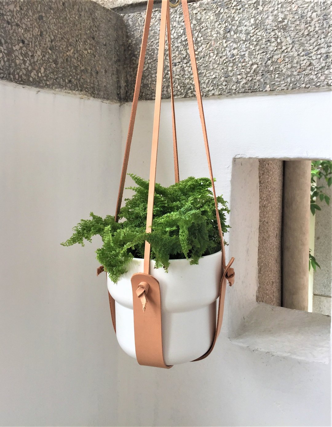阳台垂吊花盆挂架//花盆架悬挂式//花盆吊架//乔迁/搬家礼物推荐 - 花瓶/陶器 - 真皮 