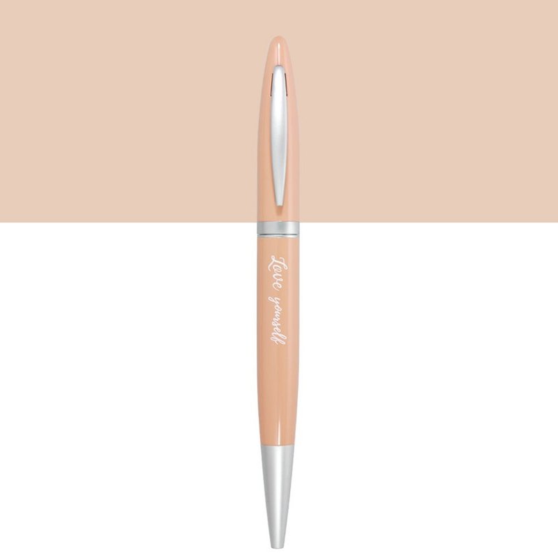 (含刻字)ARTEX life开心原子笔LoveYourself - 圆珠笔/中性笔 - 铜/黄铜 粉红色