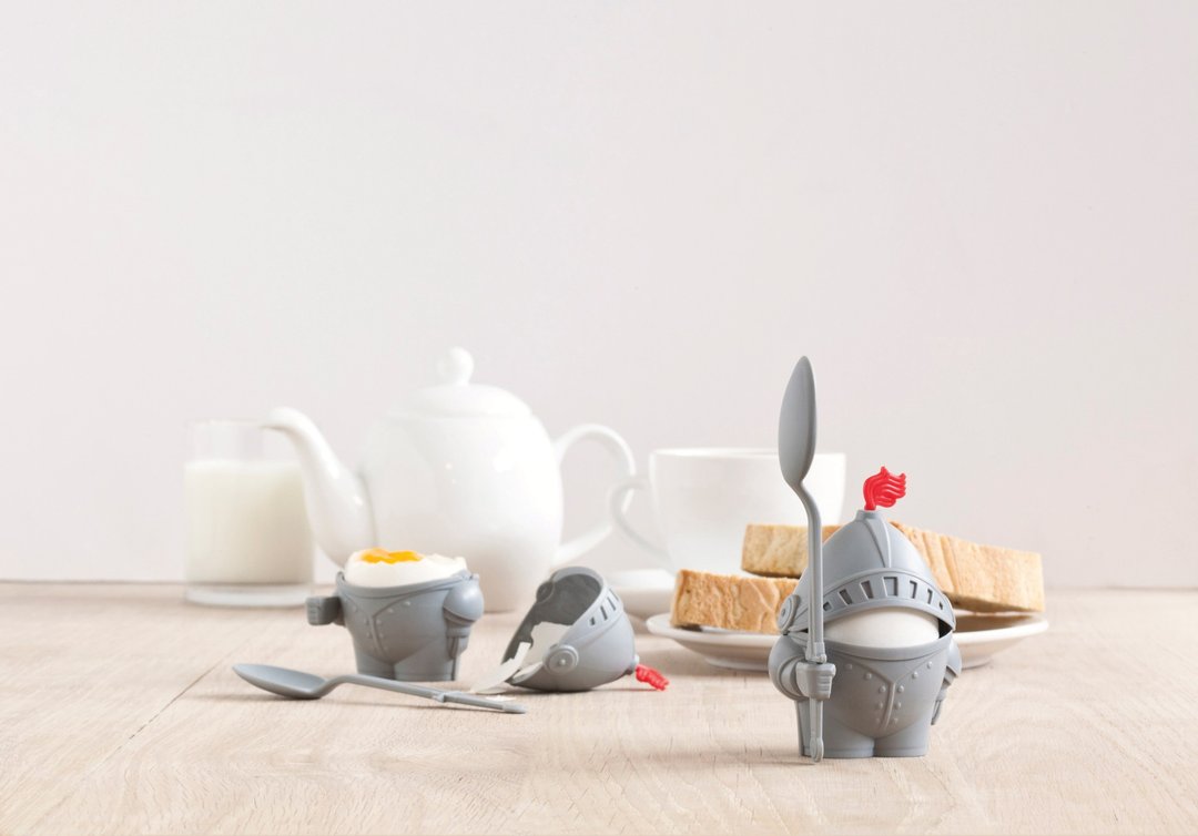 【PELEG-DESIGN】Arthur 圆桌武士蛋杯 - 厨房用具 - 塑料 银色