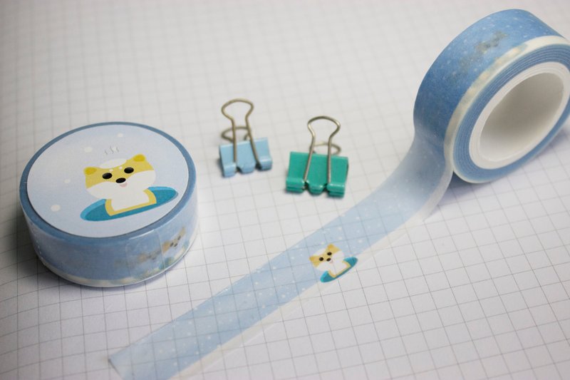 柴将纸胶带-冬雪篇 - 纸胶带 - 纸 白色