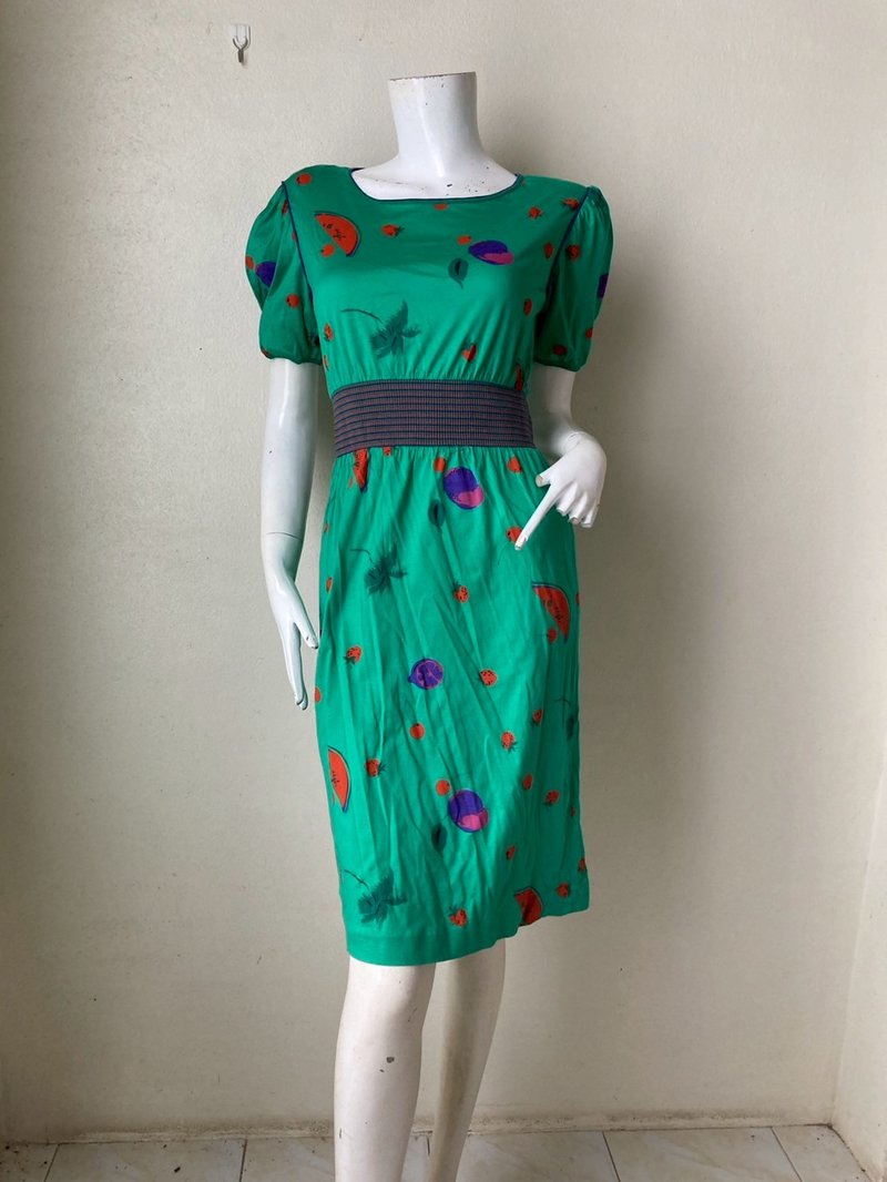 Ungaro parallele paris 连身裙 复古设计师连身裙 9 码 日本 SM - 洋装/连衣裙 - 棉．麻 