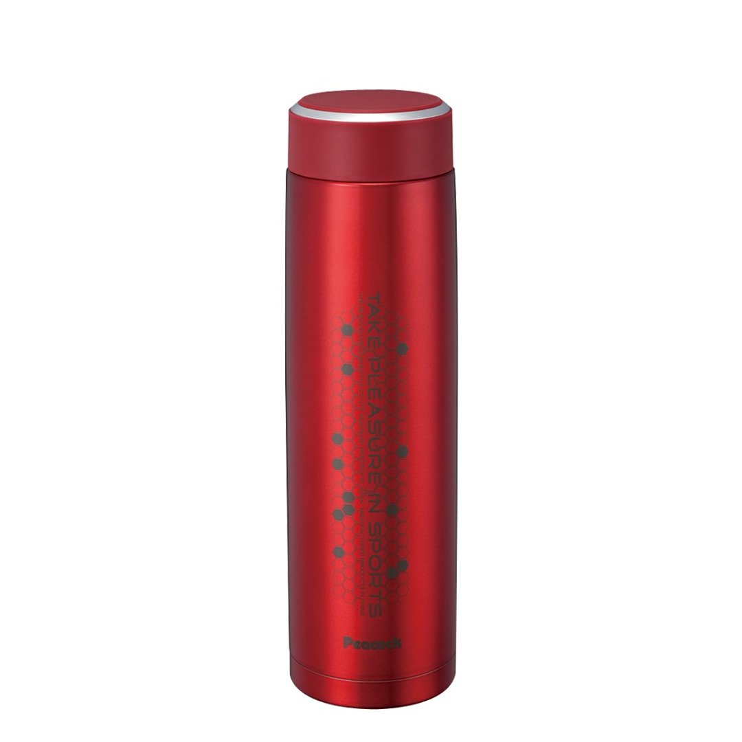 【孔雀 Peacock】800ML 不锈钢保冷杯/保温杯 红色 - 保温瓶/保温杯 - 不锈钢 红色