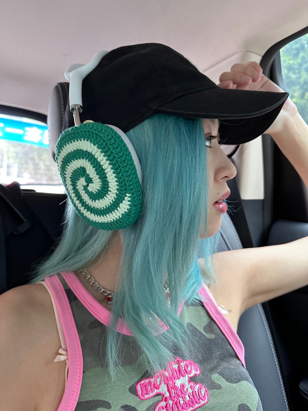 原创设计手工时尚撞色螺纹 AirPod Max 保护套 索尼XM5 头戴式耳 - 耳机 - 其他材质 