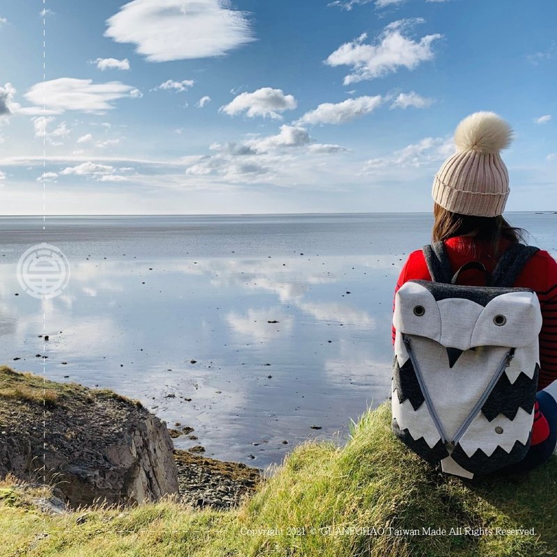 预购款-手工立体雪鸮后背包 广富号帆布包 防水包礼品 后背包 - 后背包/双肩包 - 其他材质 多色
