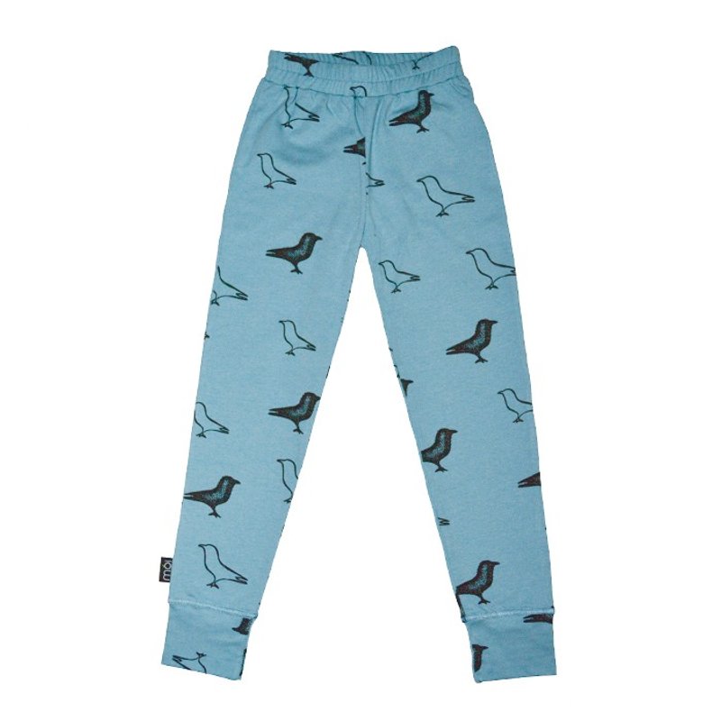 Moi Kids 冰岛有机棉童装长裤1岁至8岁天空蓝 - 童装裤 - 棉．麻 蓝色