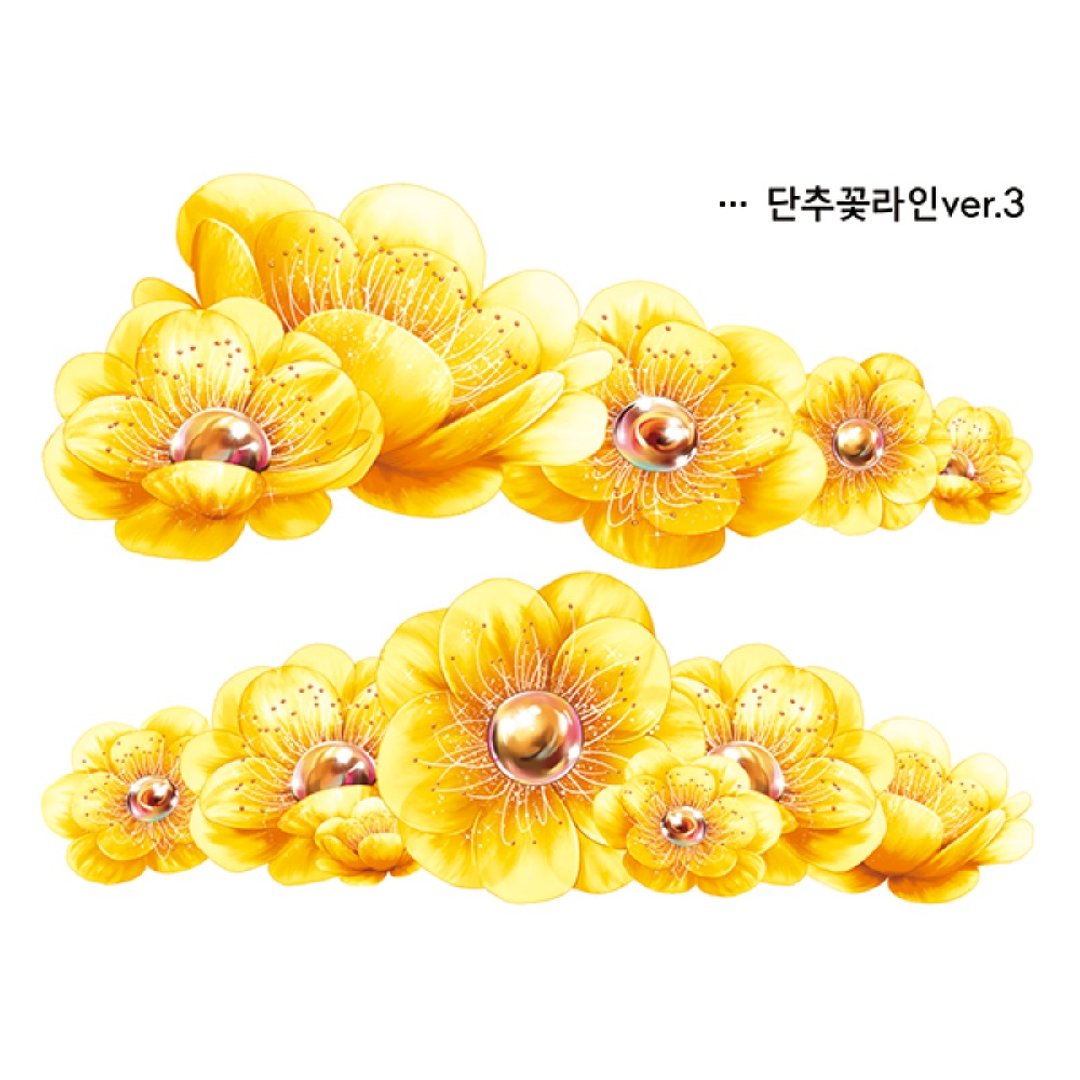 钮扣花花线条2款 (blackraccoon) 复古拼贴设计纸贴 - 贴纸 - 纸 多色