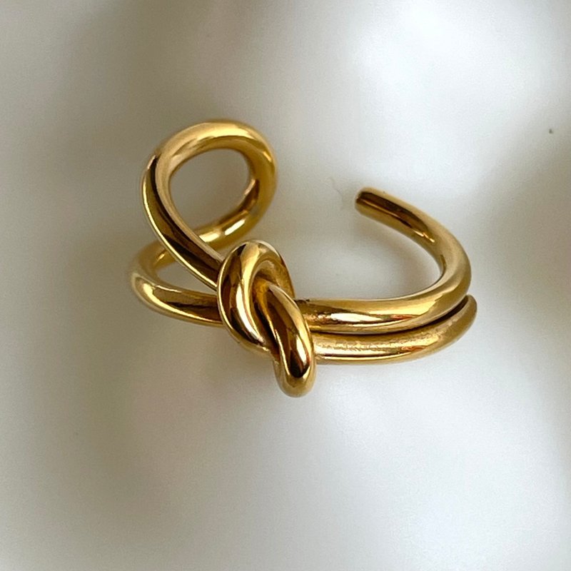 极简结环 / 防过敏，抗过敏 - 戒指 - 不锈钢 金色