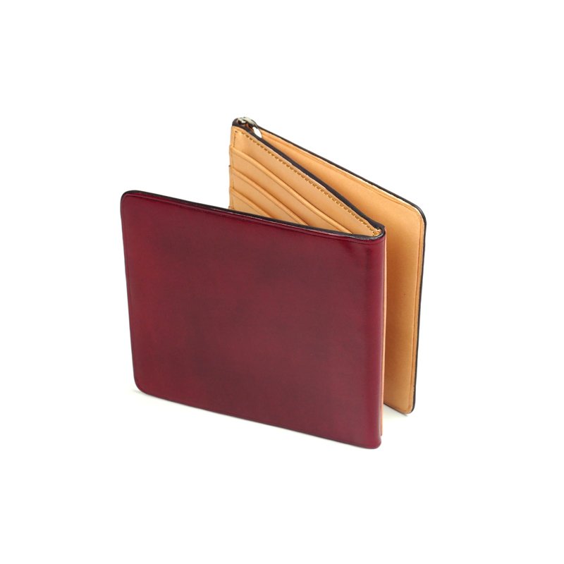 Tri-money clip /Oxide RED - 皮夹/钱包 - 真皮 红色