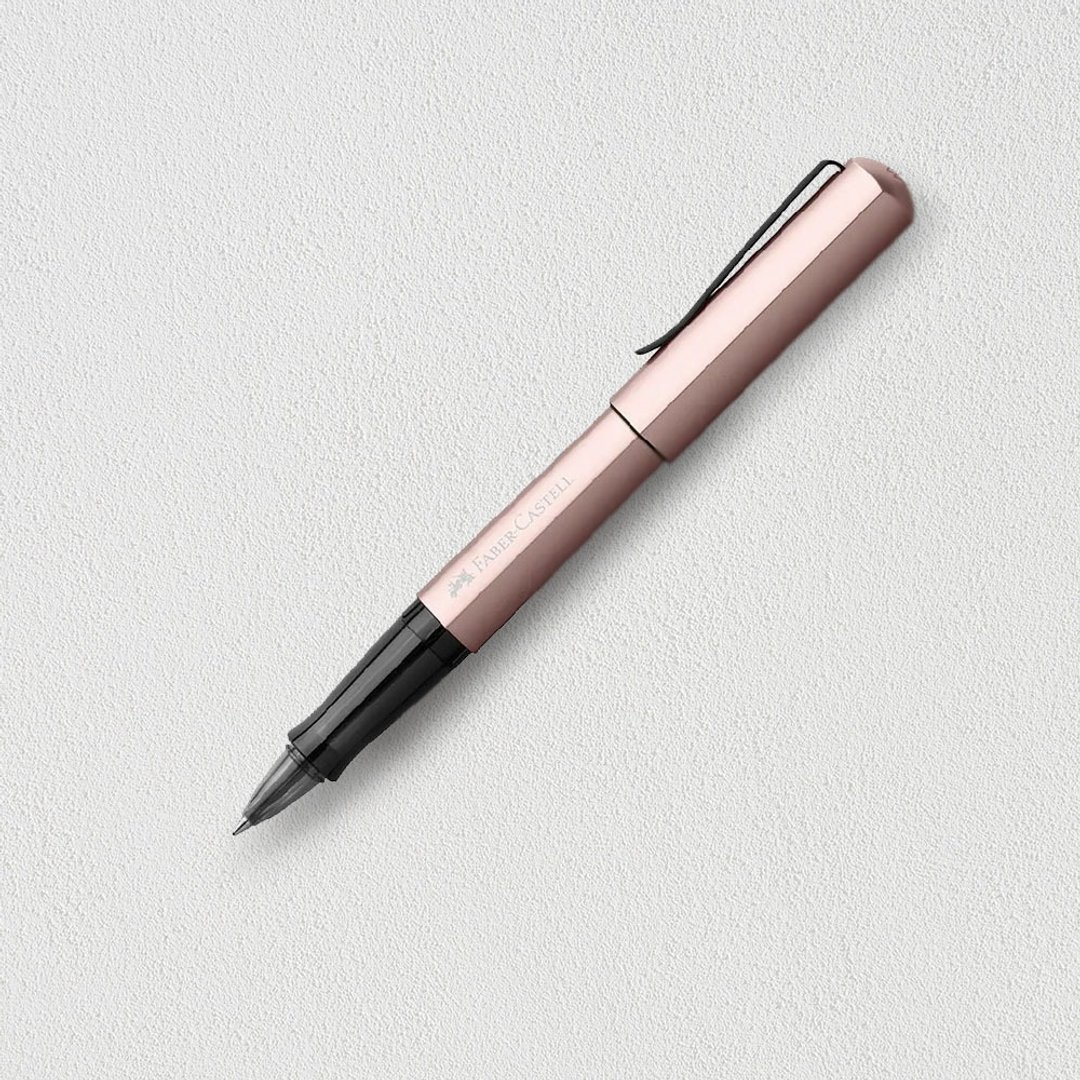 【Faber-Castell】HEXO 钢珠笔 玫瑰金 免费刻字 - 钢珠笔 - 其他金属 金色