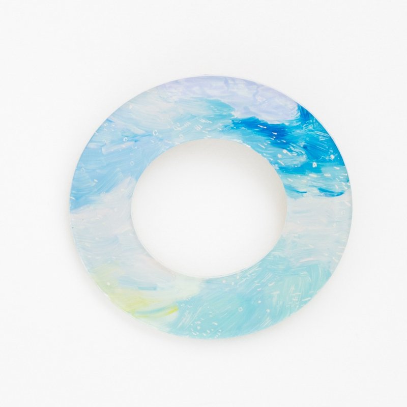 Picture of brooch [round] - 胸针 - 压克力 蓝色