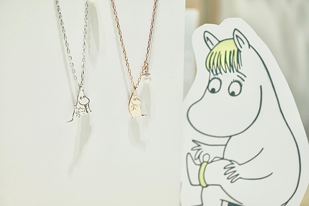 【Moomin】snorkmaiden科妮珍珠纯银项链 - 项链 - 纯银 白色