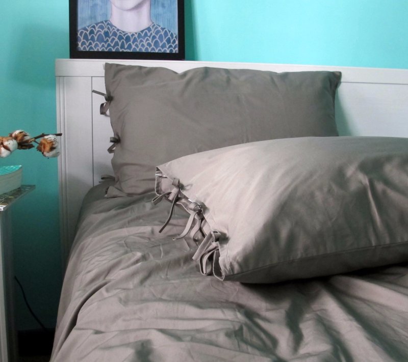 标准_走在月光下100%有机棉GOTS认证双人标准被套_迷雾灰 - 寝具 - 棉．麻 灰色