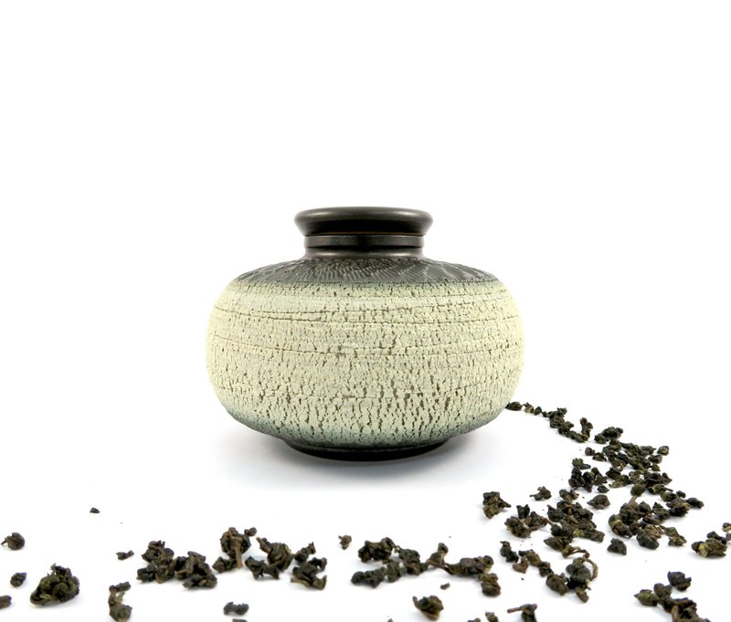 添兴窑/樟香茶仓-如意(大)-黑白 - 茶具/茶杯 - 陶 灰色