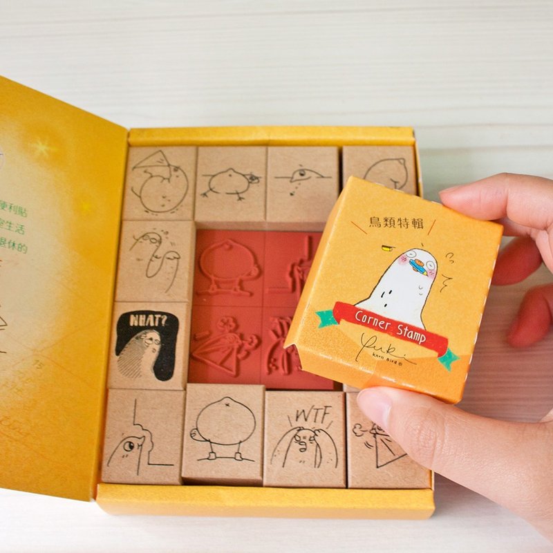Micia x 小鸟的山丘 角落不寂寞印章组 - 印章/印台 - 木头 