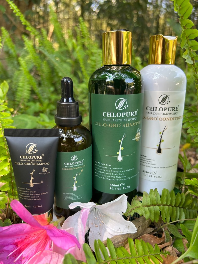 【英国品牌CHLOPUUR】养发液100ml+洗发精300ml+润发300ml+赠30ml - 洗发用品 - 环保材料 绿色