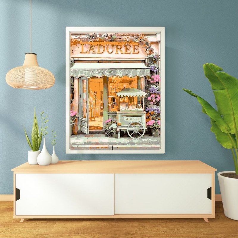 巴黎甜点沙龙 创意数字油画 【欧洲系列】 - 插画/绘画/写字 - 其他材质 