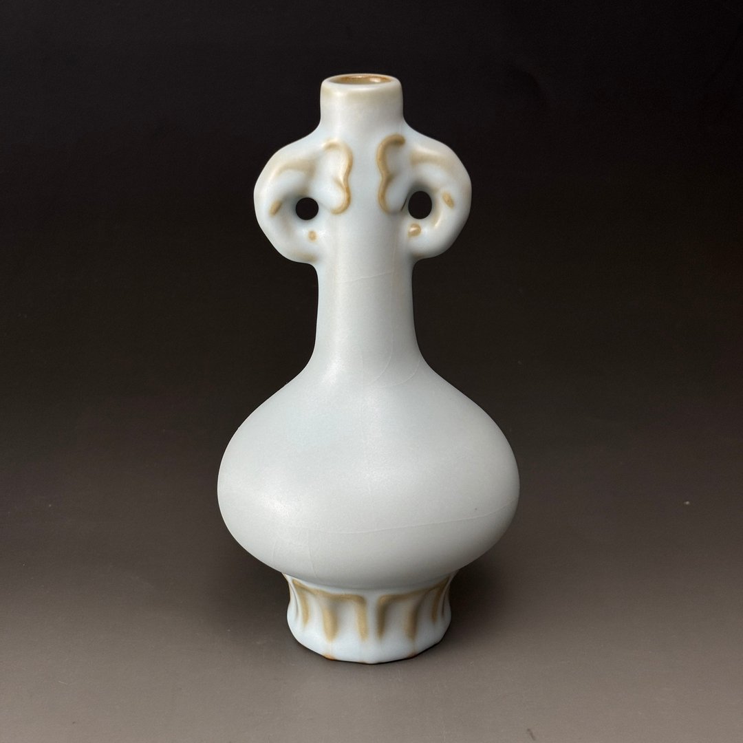 良时美器| 汝窑双耳瓶 台湾烧汝窑花器 - 花瓶/陶器 - 陶 