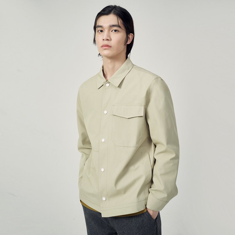 JARVISTORM2021秋季新款复合防风日系都市休闲时尚工装夹克外套男 - 男装外套 - 棉．麻 卡其色