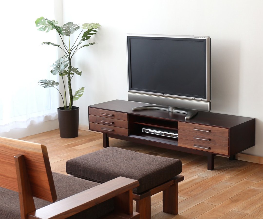 旭川家具 Create Furniture W&B 电视矮柜160 - 电视柜 - 木头 咖啡色