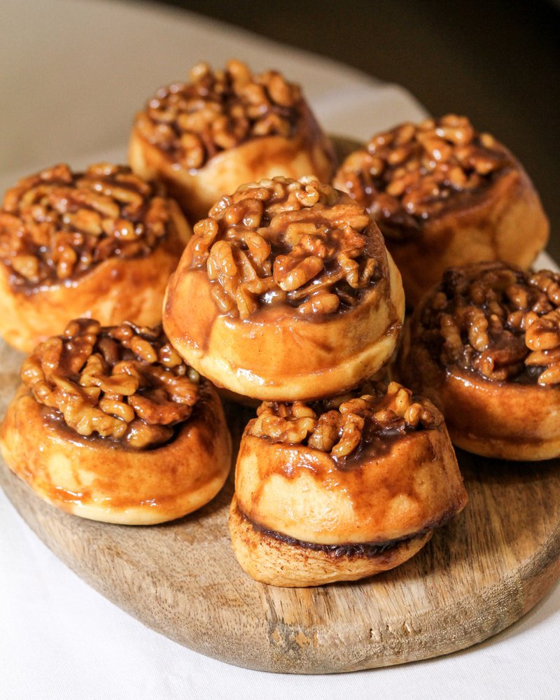 手炒黑糖核桃肉桂卷 - 面包/吐司 - 其他材质 