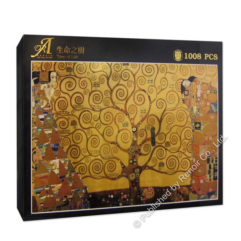 雷诺瓦拼图文化坊/生命之树/1008片拼图/克林姆/璀璨金 - 拼图 - 纸 