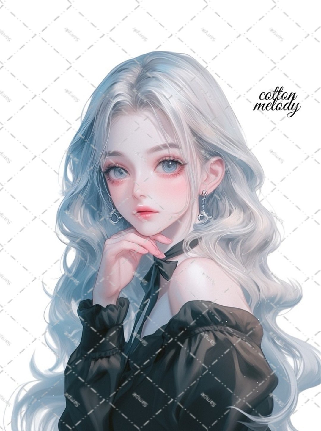 original sticker no.2285 人物贴纸 原创贴纸 原创人物贴纸 装饰贴纸 cotton melody - 贴纸 - 纸 
