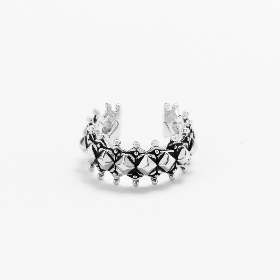 4PAGODA CLERESTORY RING - 戒指 - 其他金属 银色