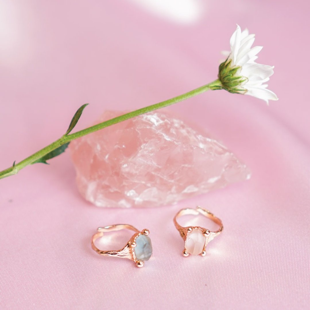 Marilyn Ring - 戒指 - 半宝石 粉红色