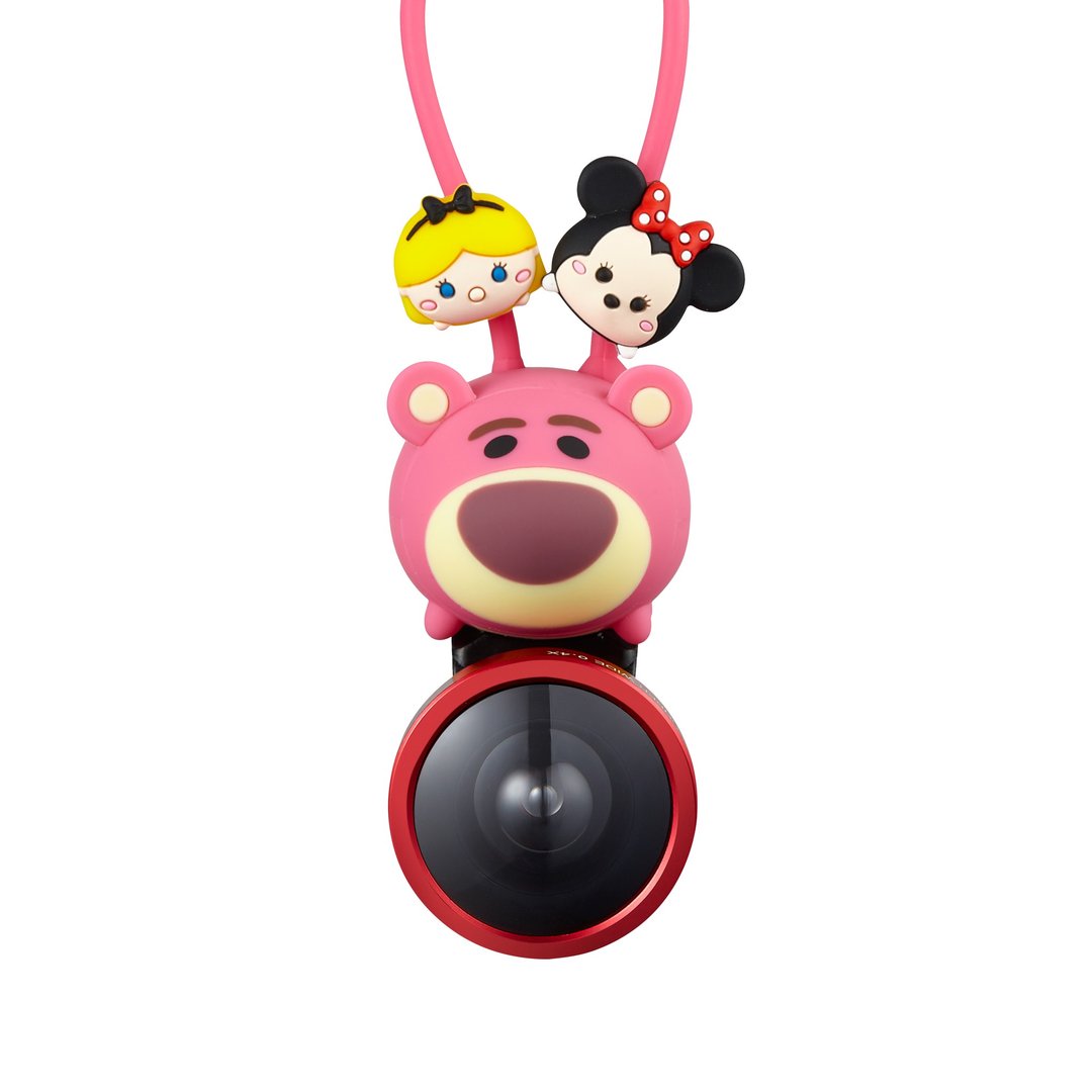 InfoThink TSUM TSUM 超广角三合一手机镜头夹 - 熊抱哥 - 数码小物 - 硅胶 粉红色