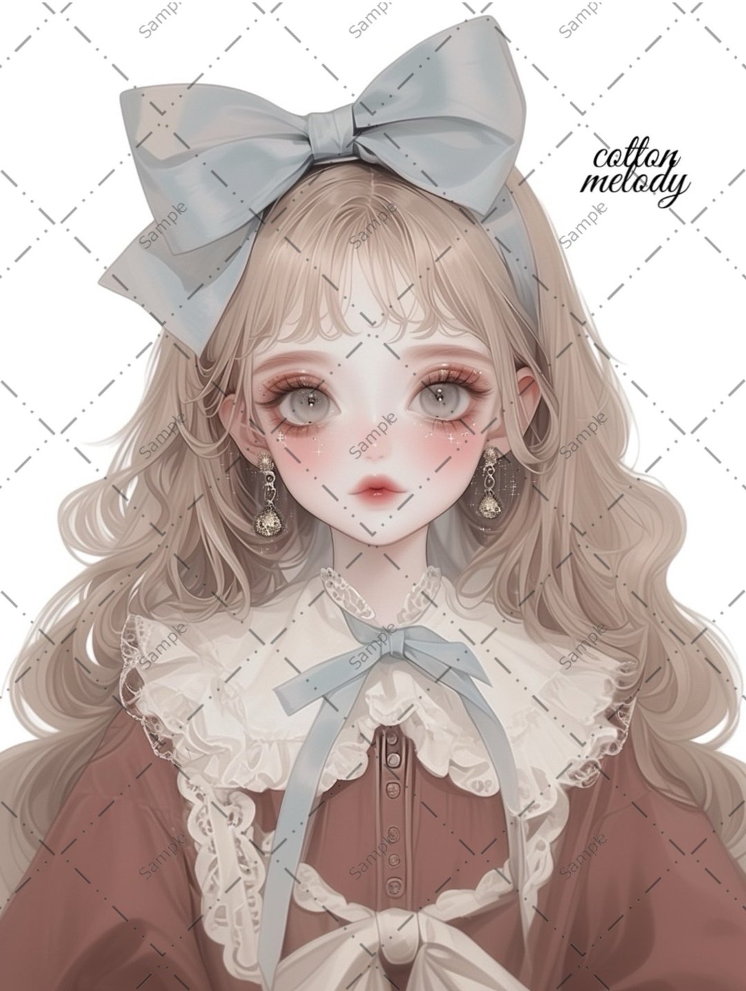 original sticker no.934 人物贴纸 原创贴纸 人像贴纸 女孩贴纸 原创人物贴纸 - 贴纸 - 纸 
