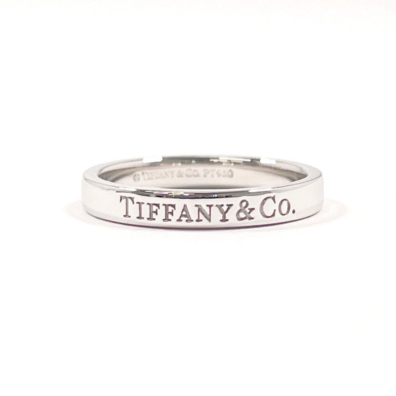 【日本直送 二手美品】11.5号 蒂芙尼 TIFFANY&Co. 戒指 宽版戒指 Pt950铂金 银色 - 戒指 - 贵金属 银色
