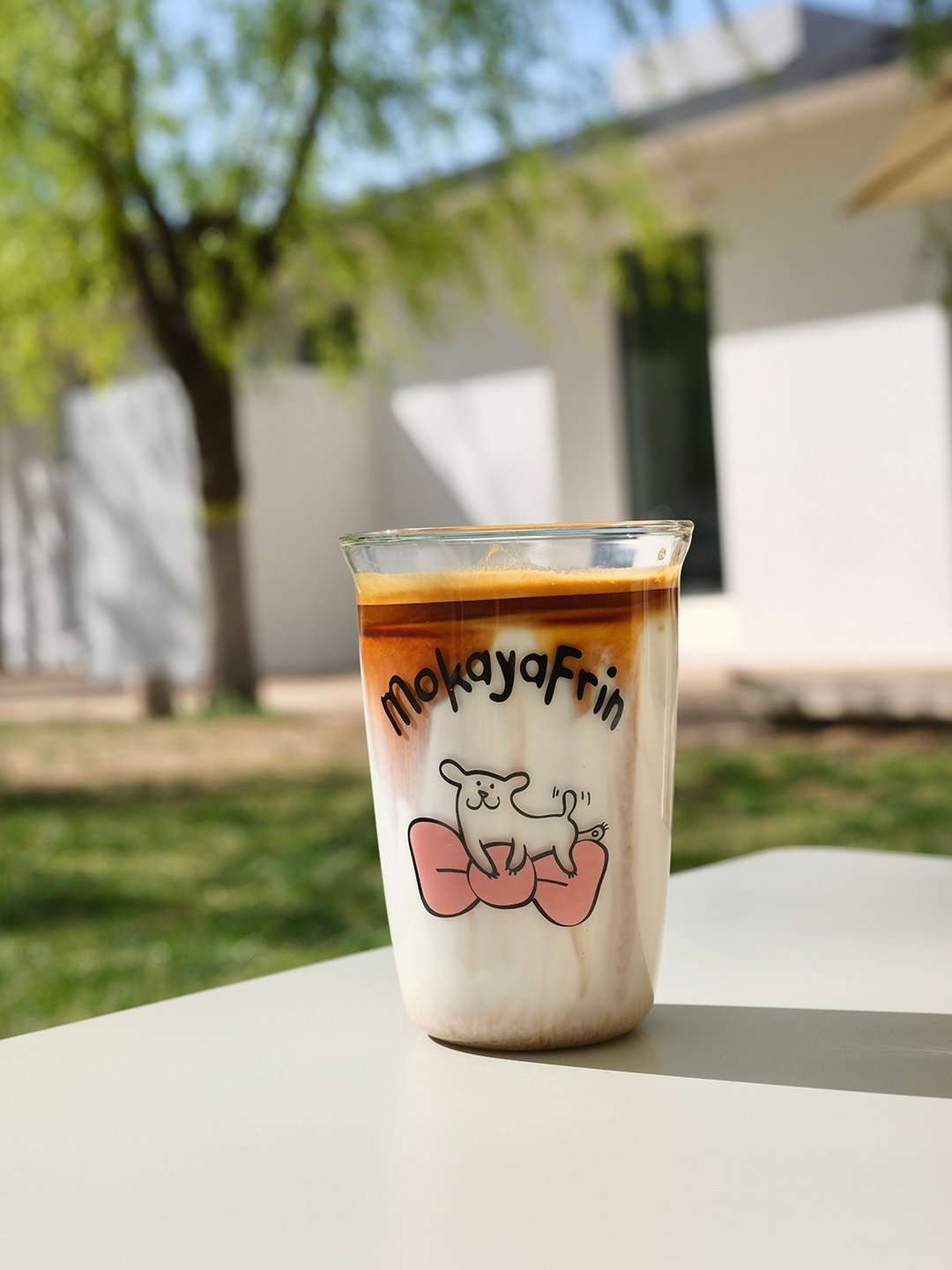 蝴蝶结小狗 高硼硅耐热玻璃杯 可爱礼物 - 玻璃杯 - 玻璃 透明