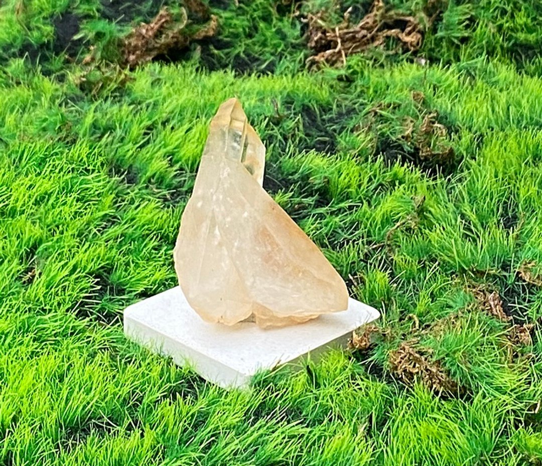 天然原矿粉皮双生白水晶簇 疗愈 避邪 净化 能量 摆件 招财开运 - 摆饰 - 水晶 多色