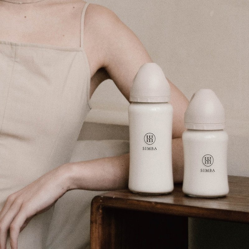【Simba小狮王辛巴】蕴蜜质金玻璃宽口防胀气奶瓶180ml - 奶瓶/奶嘴 - 玻璃 透明