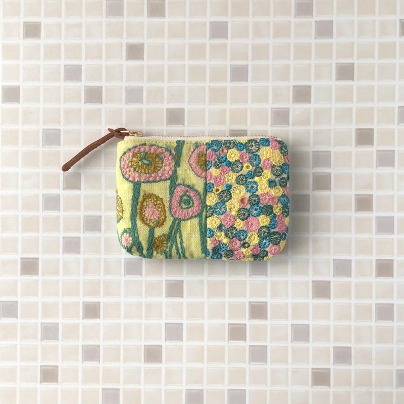 已售罄 - 不再补货 mina perhonen 迷你零钱包 skyful path tambourine - 零钱包 - 棉．麻 多色