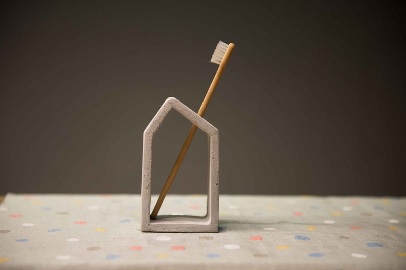 双孔牙刷架/空凤架 - 卫浴用品 - 水泥 灰色