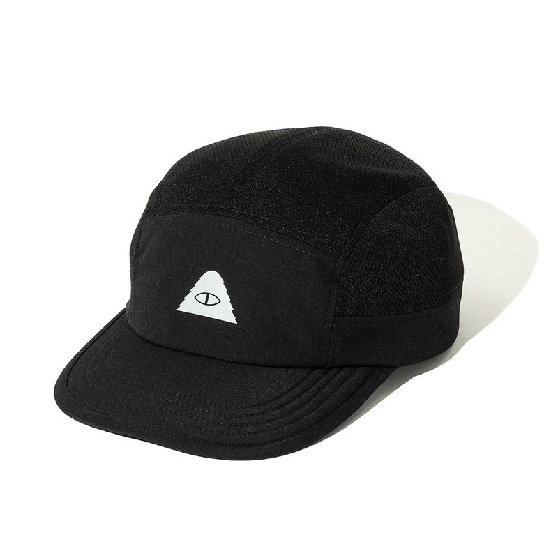 日本限定POLER DRY RUN 5P CAP 吸湿速干五片帽 / 黑 - 帽子 - 聚酯纤维 黑色