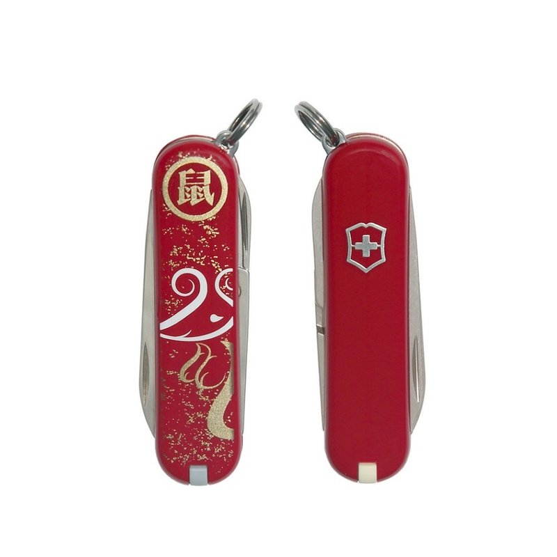VICTORINOX 瑞士维氏 大中华区生肖刀 7用 58mm 鼠 0.6223-X22 - 露营用品 - 其他材质 红色