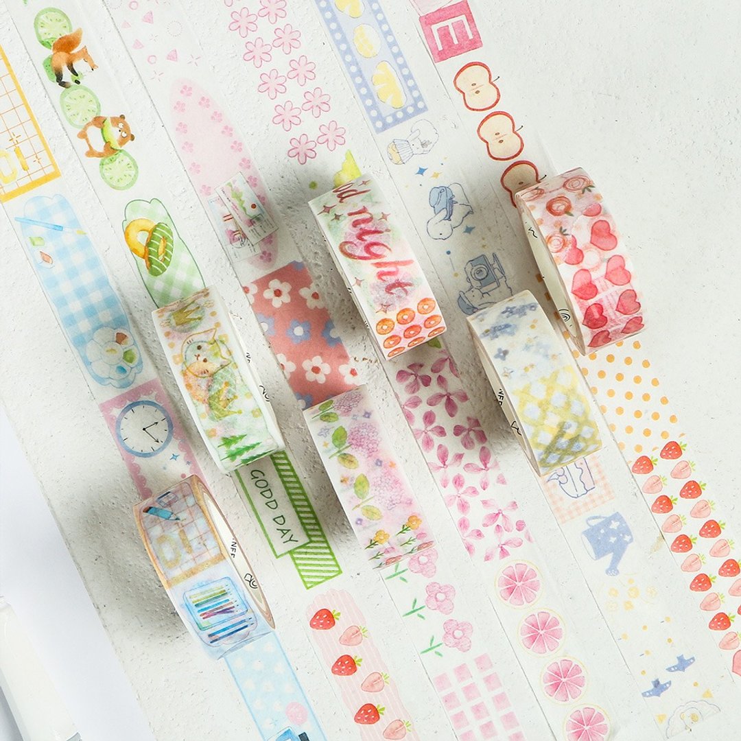 InfeelMe暖空 美好节选系列日系无痕单盒装和纸胶带 - 纸胶带 - 纸 多色