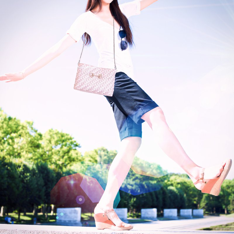 斜背包|手工编织包 - 粉红是浪漫的色彩 背着包包过我的浪漫生活 - 侧背包/斜挎包 - 其他材质 粉红色