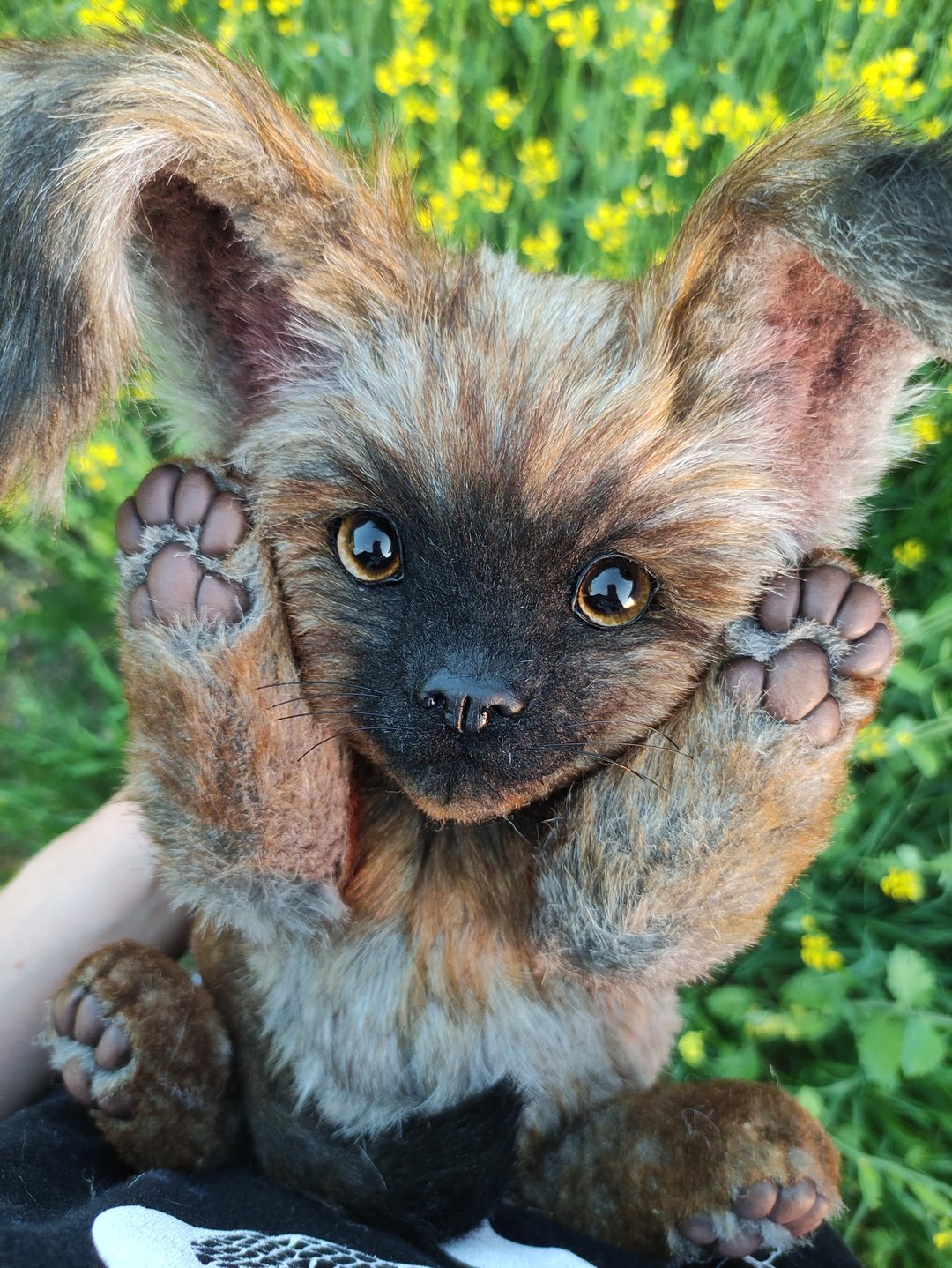 Realistic fantasy animal, Handmade teddy, Cute bunny doll, Stuffed toy - 玩偶/公仔 - 其他材质 灰色