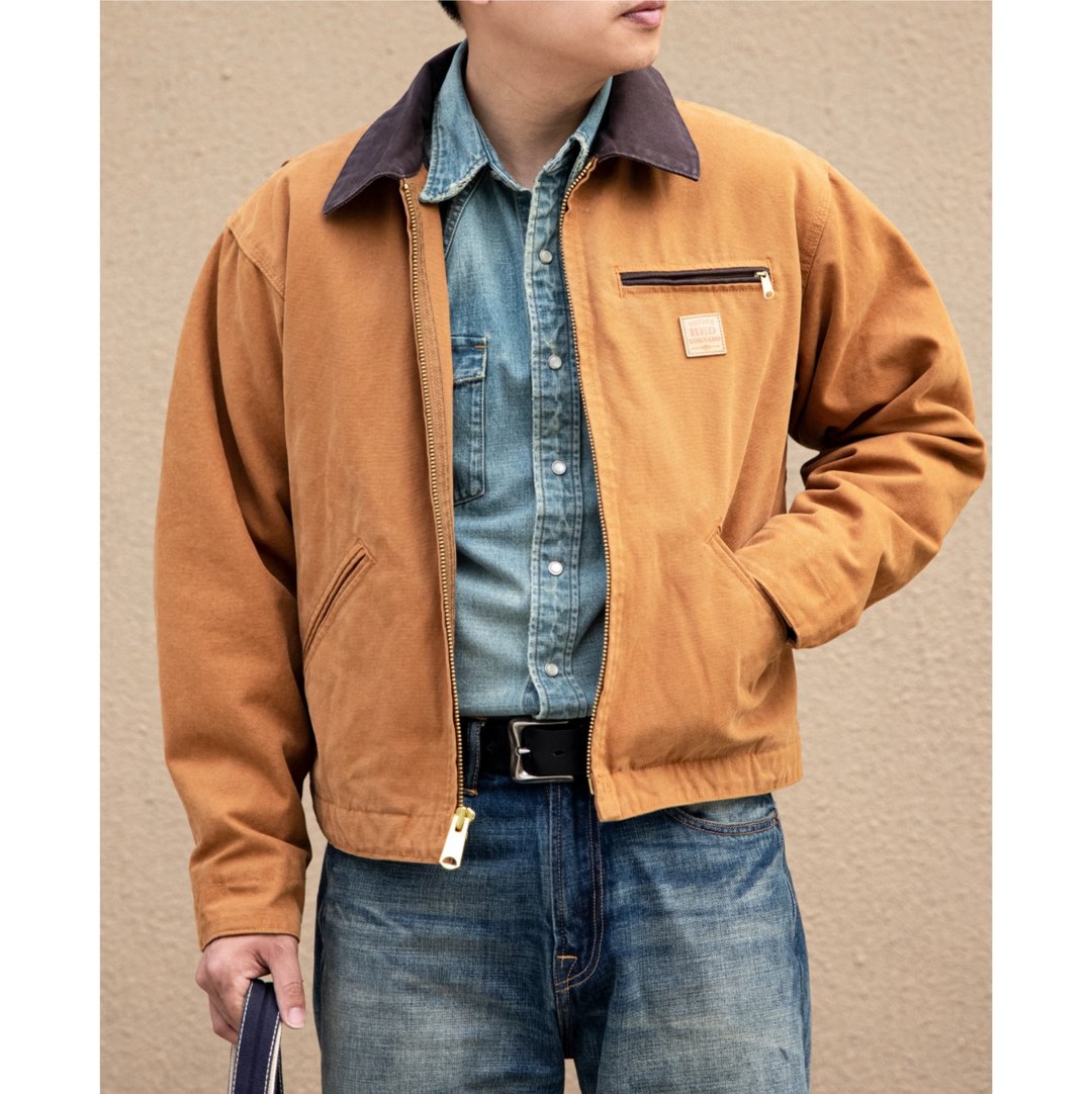 工装外套 底特律夹克 14oz帆布 宽松短版 七色J97 Detroit Jacket - 男装外套 - 棉 
