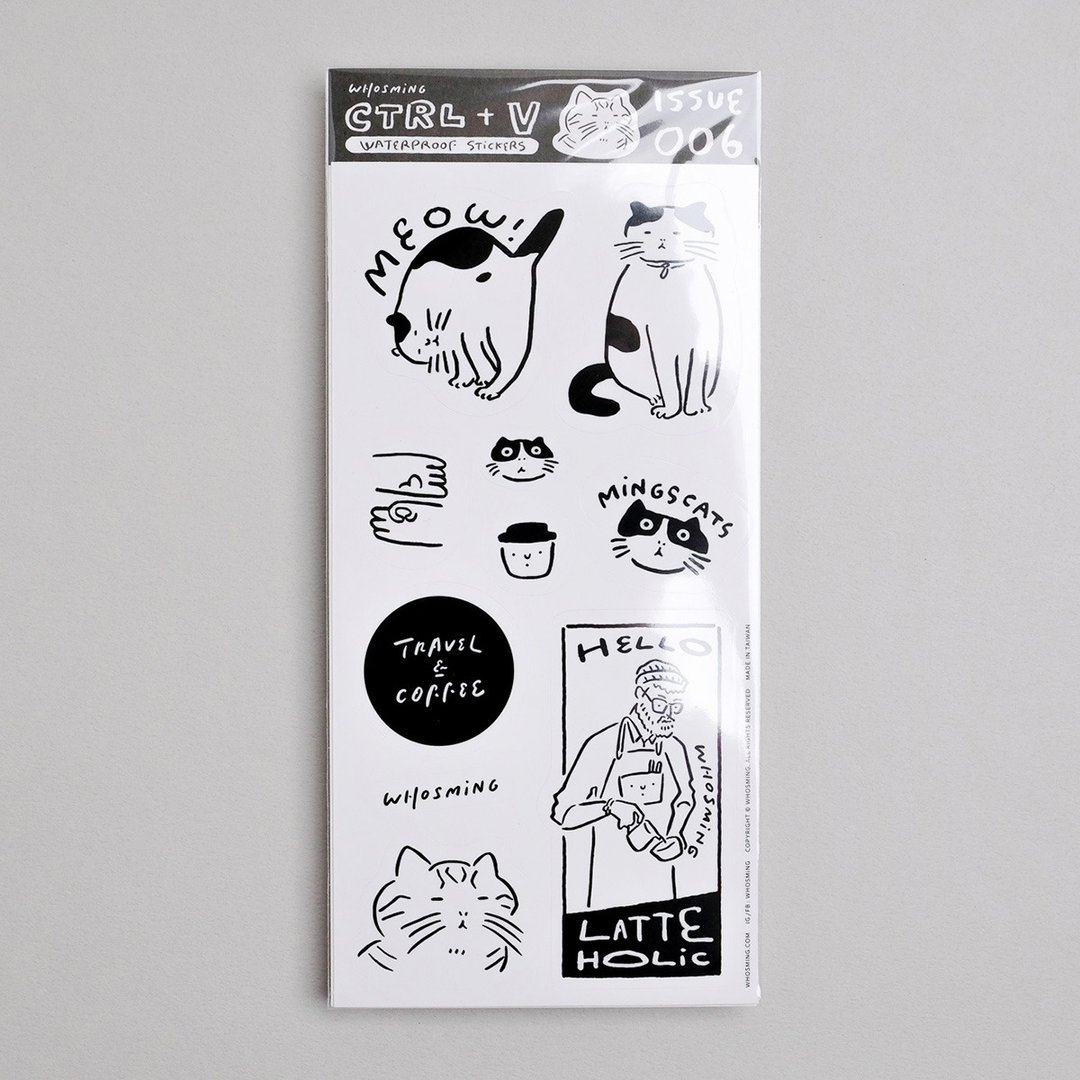 WHOSMiNG 贴纸 - ISSUE 006 - 贴纸 - 纸 白色