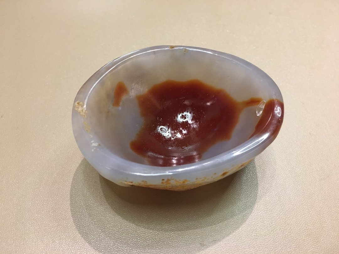 玛瑙碗 (红) - 消磁充电 ( 连50g 白水晶碎石 ) - 摆饰 - 水晶 